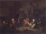 Jan Steen Merry Company in an inn. china oil painting reproduction